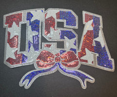 USA Sequin Patch