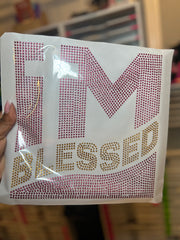 Rhinestone Im Blessed Transfer