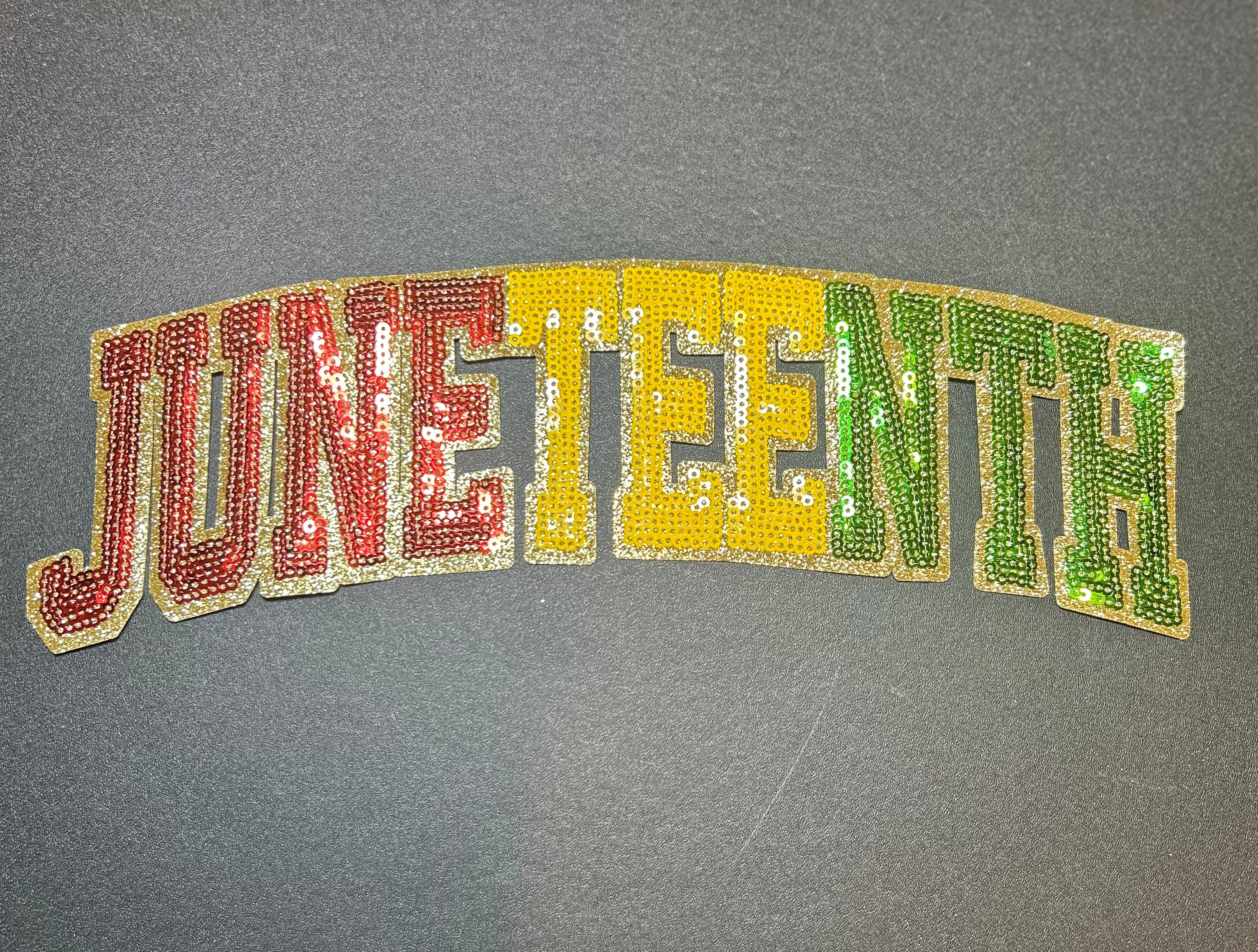 Juneteenth Sequin Patch
