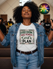 Freedom Was Always God’s Plan Sublimation Shirt Transfer