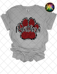Faux Glitter Panthers Paw