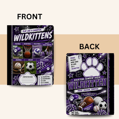 School Spirit Composition Notebooks | Custom School Mascot & Team Notebooks
