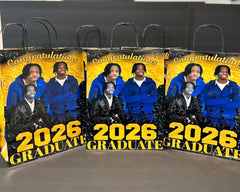 Custom Photo Gift Bags | Personalized Party Favor Bags for Birthdays, Graduation, Anniversary & Special Events | Fully Wrapped Custom Bags
