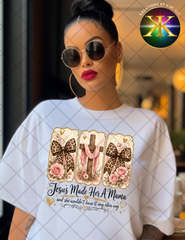Jesus Made Her a Mama Sublimation Shirt Transfer