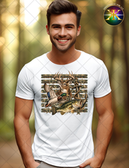 Hunting Fishing Camo Sublimation Shirt Transfer