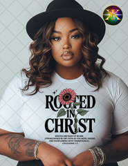 Rooted In Christ Sublimation Shirt Transfer