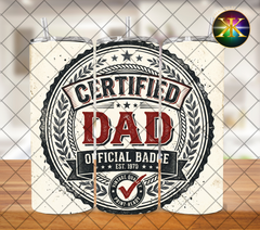 Certified Dad Sublimation Transfer Wrap