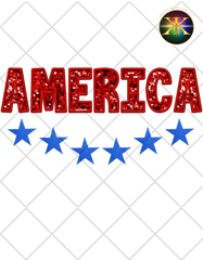 Digital Download Faux Sequin America PNG Design (NOT A PHYSICAL ITEM)