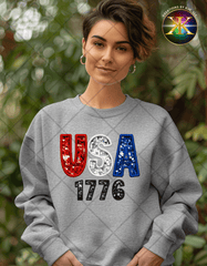 Digital Download Faux Sequin USA PNG Design (NOT A PHYSICAL ITEM)