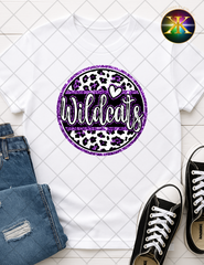 Faux Glitter Wildcats