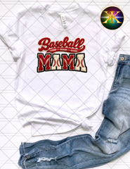 Faux Yarn Baseball Mama Sublimation Shirt Transfer