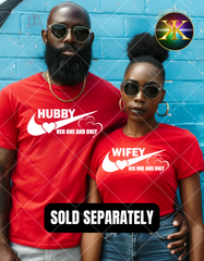 Screen Print Hubby/Wifey Transfer