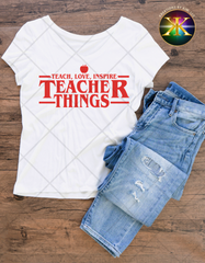 Screen Print Teacher Things Transfer