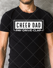 Screen Print Cheer Dad Design