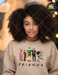 DTF Christmas Friends Screen Print