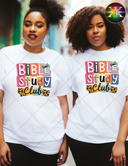 Bible Study Club Sublimation Shirt Transfer