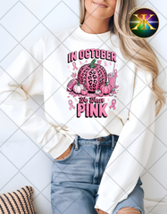 Print-To-Order Breast Cancer Awareness Transfer