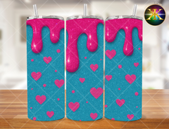 Bubblegum Drip Sublimation Transfer Wrap
