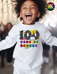 Youth Composition 100 Days of School Sublimation Shirt Transfer - 8 Inches