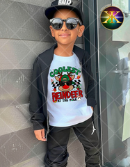 Print-To-Order Youth Boy Coolest Reindeer Transfer