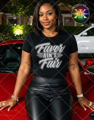 Screen Print Favor Aint Fair Transfer (Metallic Silver)