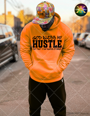 Screen Print God Bless My Hustle Transfer