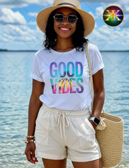 Summer Good Vibes Sublimation Shirt Transfer