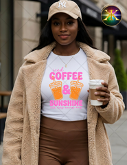 Iced Coffee & Sunshine Sublimation Shirt Transfer