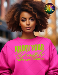 Screen Print Know Your Worth Transfer (Bright Green)