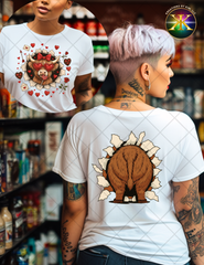 Highland Cow Valentine Sublimation Shirt Transfer (2 designs)