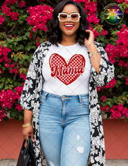 Valentine Mama Heart Sublimation Shirt Transfer
