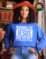 Screen Print Normalize Jesus and Therapy Transfer