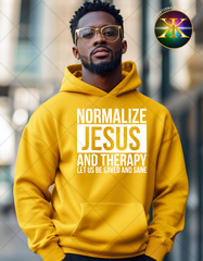Screen Print Normalize Jesus and Therapy Transfer