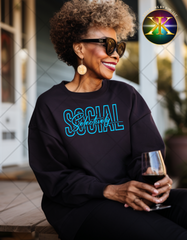 Screen Print Selectively Social Transfer (Bright Blue)