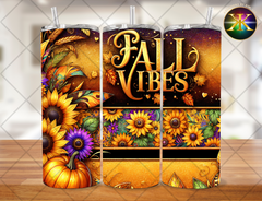 Sunflower Fall Vibes Sublimation Transfer Wrap