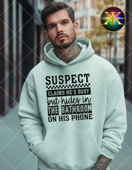 Screen Print Suspect Claims He Is Busy Transfer