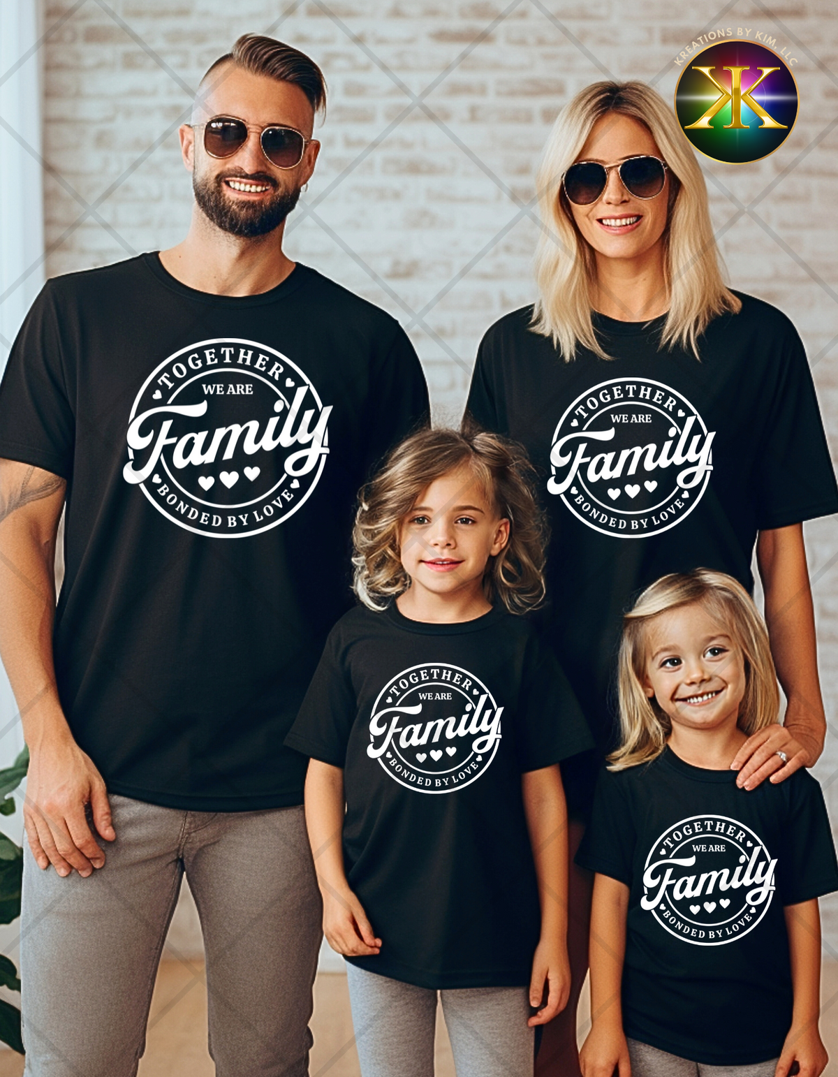 Screen Print We Are Family Transfer