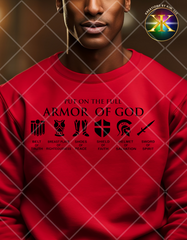 Screen Print Armor Of God (Black Font) Design