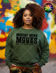 Screen Print Making More Moves & Less Announcements Design