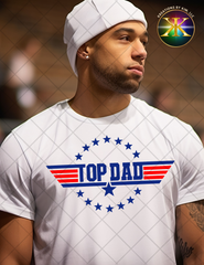 Top Dad Sublimation Shirt Transfer