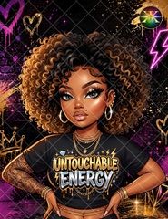 PNG de Energía Intocable – Diseño de Personaje con Actitud de Jefa para Camisetas y Vasos